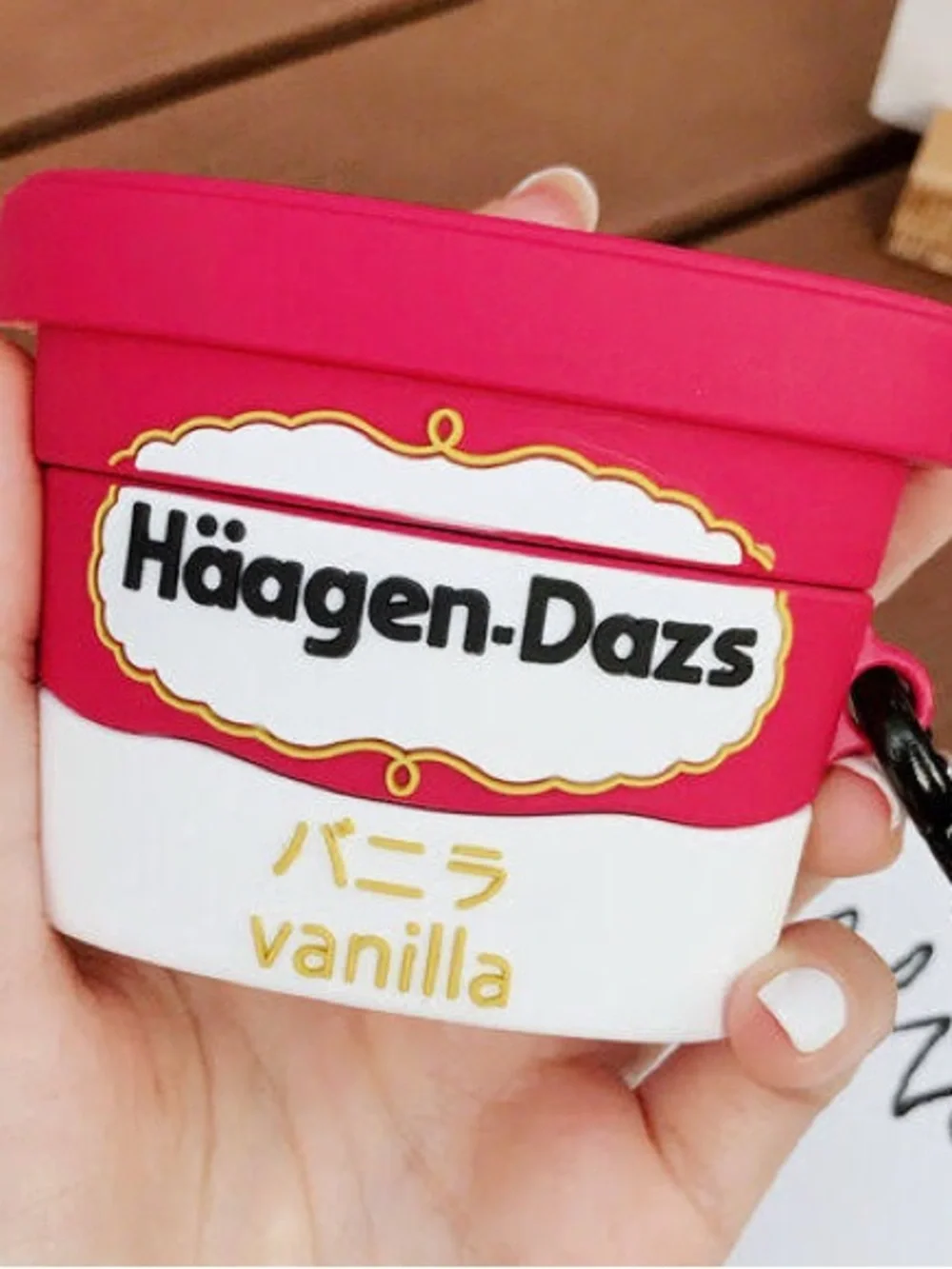 Häagen-Dazs Red & White Vanilla Ice Cream AirPods Case